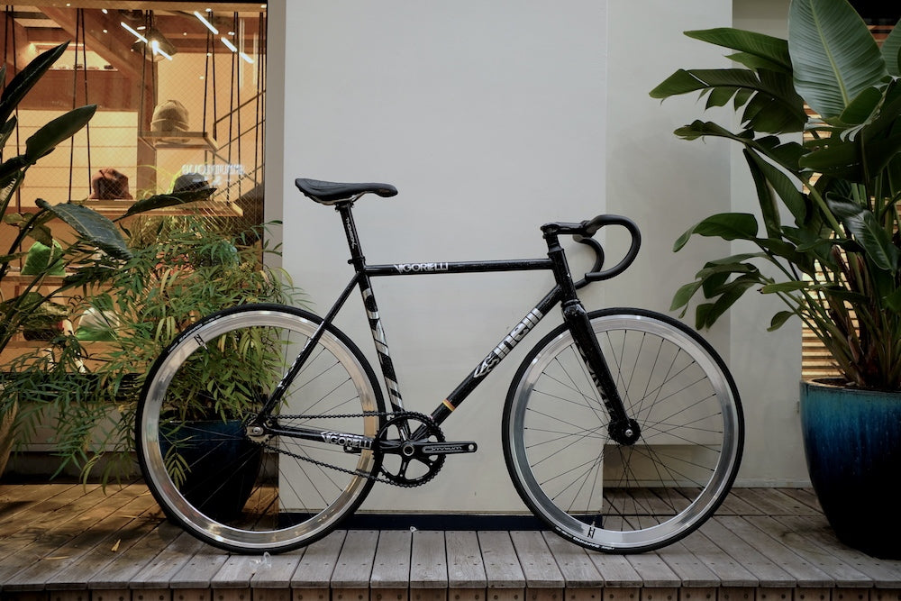 CINELLI VIGORELLI BLACK NIGHIT CUSTOM | ブローチャーズ - BROTURES ONLINE STORE -  ピストバイク通販