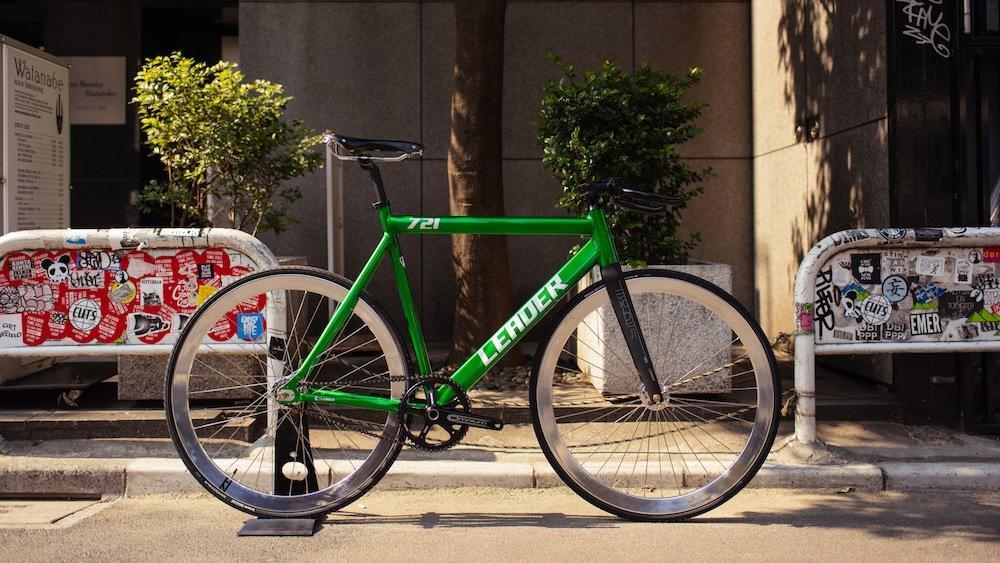 LEADER BIKES 721TR GREEN CUSTOM BIKE | ブローチャーズ - BROTURES ONLINE STORE - ピスト バイク通販