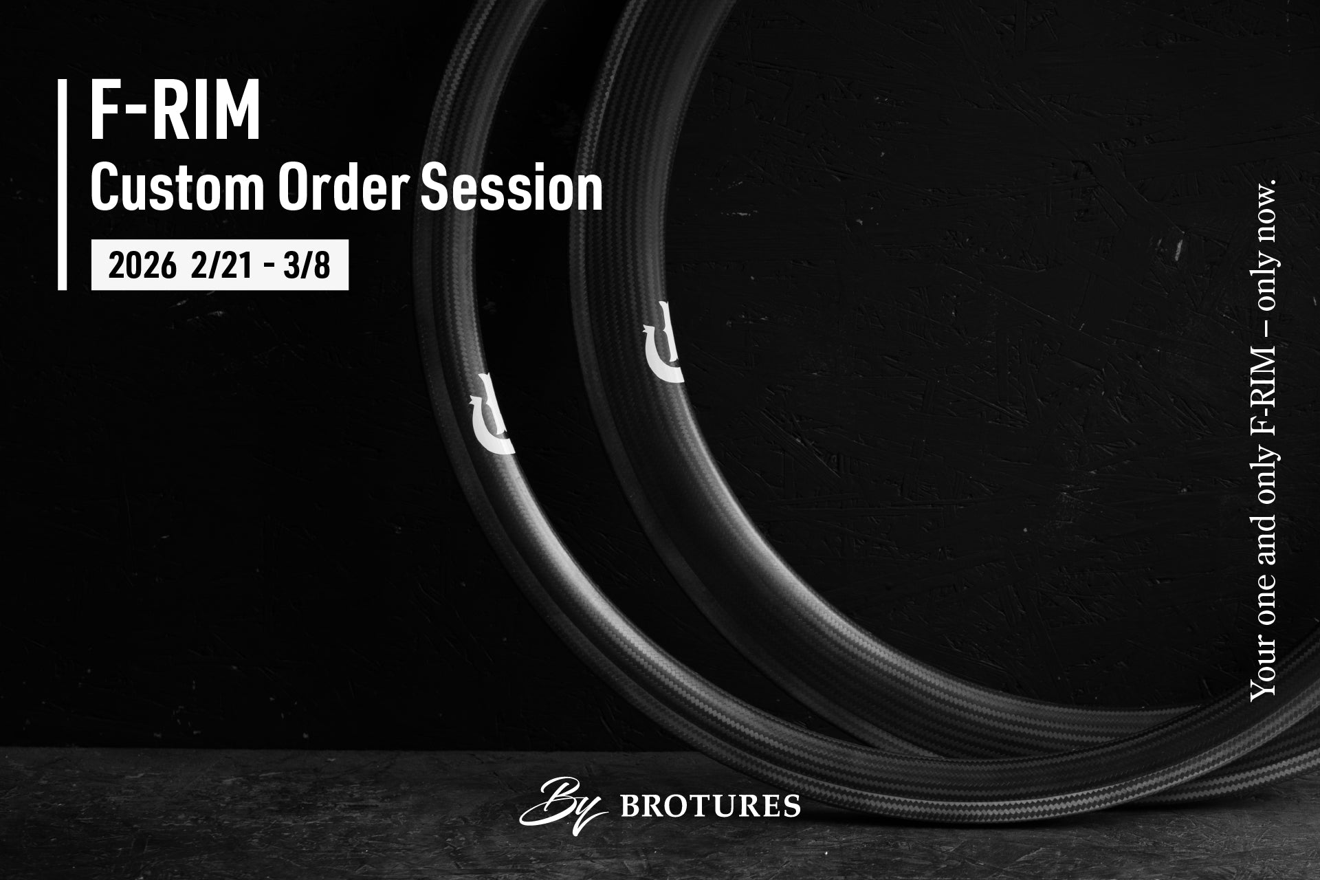 BROTURESオリジナルカーボンリム「F-RIM」が期間限定で待望の受注会