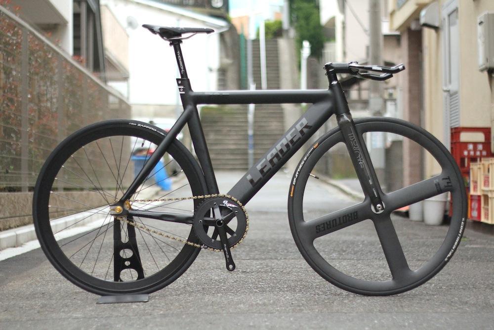 LEADER BIKE 735 TR CUSTOM M黒黄色 エアロピストバイク リーダー leader bike 735 M LEADER BIKES 735TR リーダーバイク