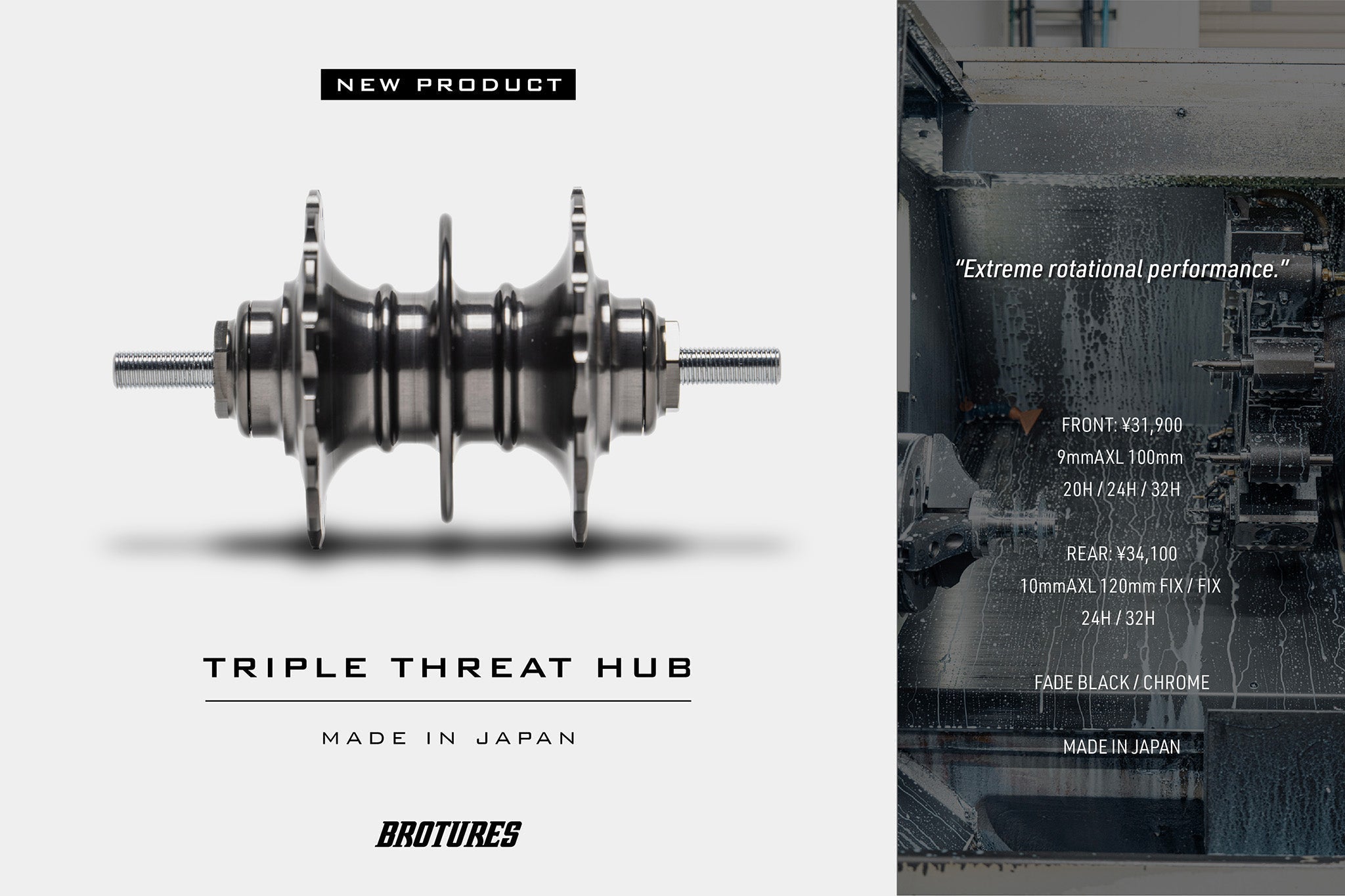 BROTURES TRIPLE THREAT HUB｜超高回転トラックハブが新登場 | ブロー