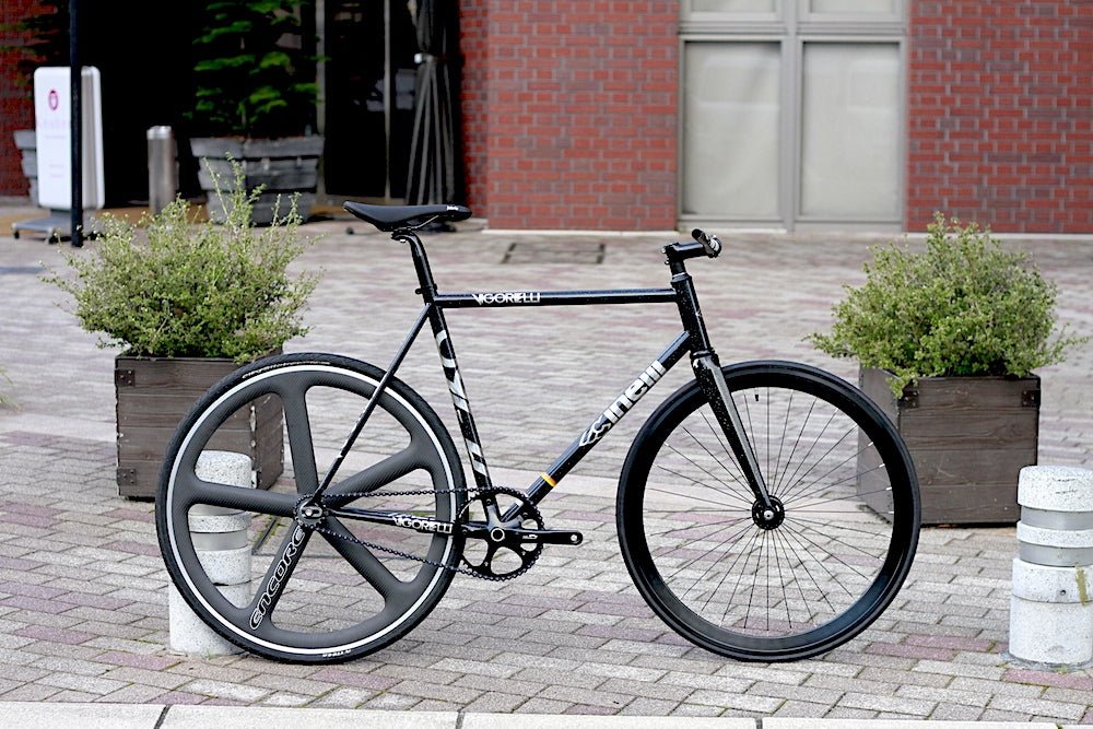 大阪鶴見区直接引取りCinelli vigorelli 完成車　ピストバイク CINELLI】ストリートな雰囲気がかっこいい！VIGORELLI大阪オリジナル