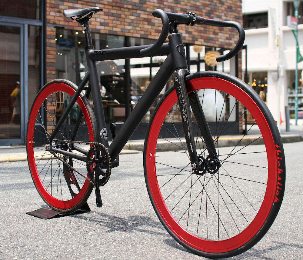 LEADER BIKES 725TR BLACK&RED CUSTOM | ブローチャーズ - BROTURES ONLINE STORE -  ピストバイク通販