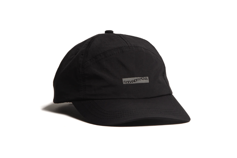 GODANDFAMOUS Offset 7-Panel Nylon Hat