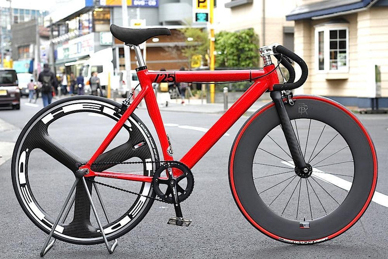 LEADER BIKE 725TR ROSSO CORSA w/BROTURES SHRED WHEEL + HED. H3