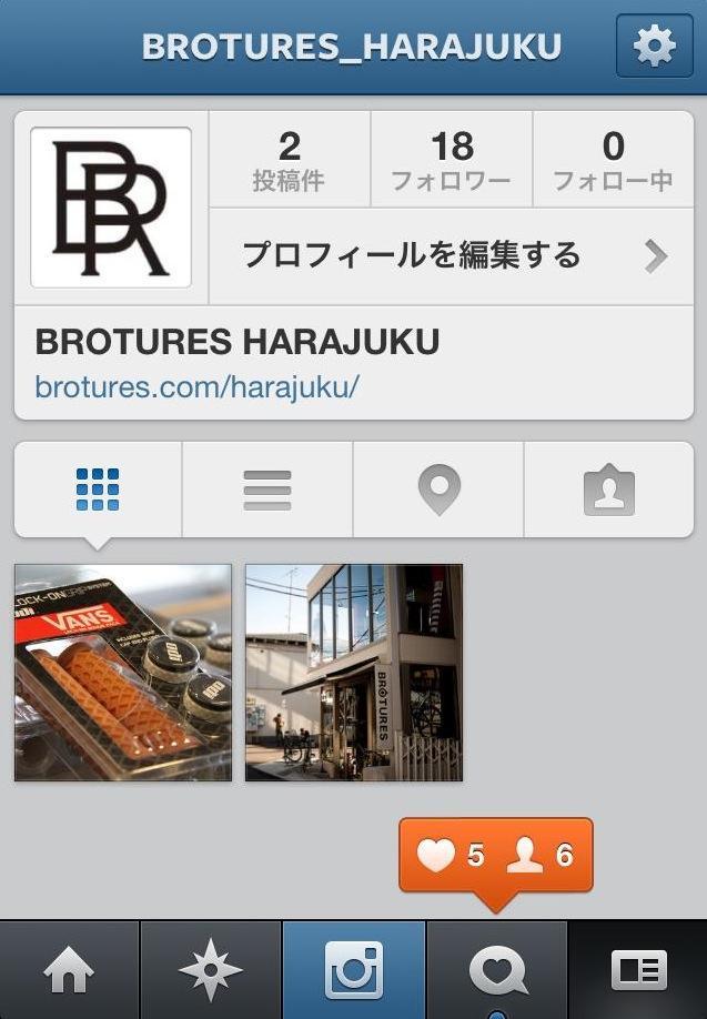 The instagram of BROTURES HARAJUKU was start！Please follow up！