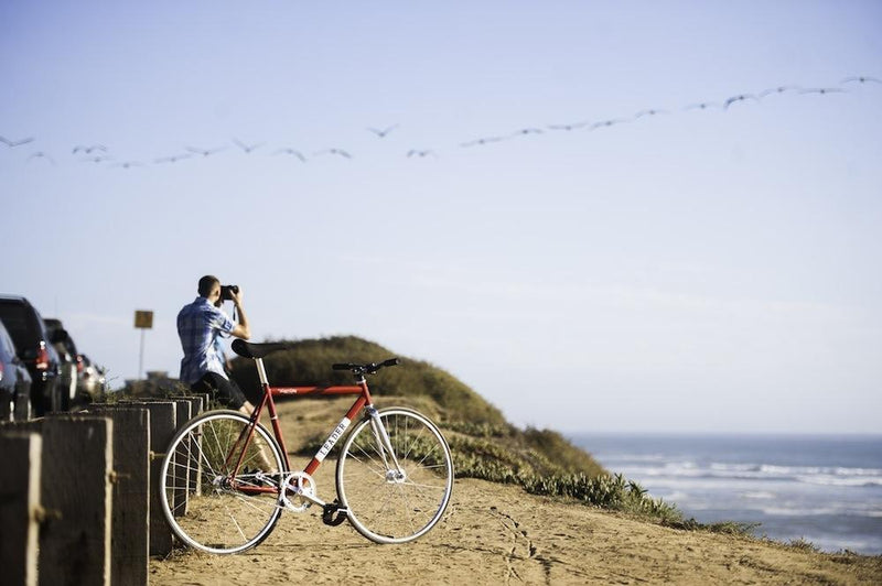 LEADER BIKE 722TS Heritage Frame Gloss Red Sparkle