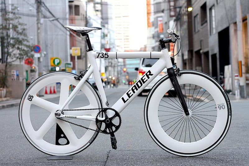 LEADER BIKES 735TR WHITE CUSTOM BIKES.