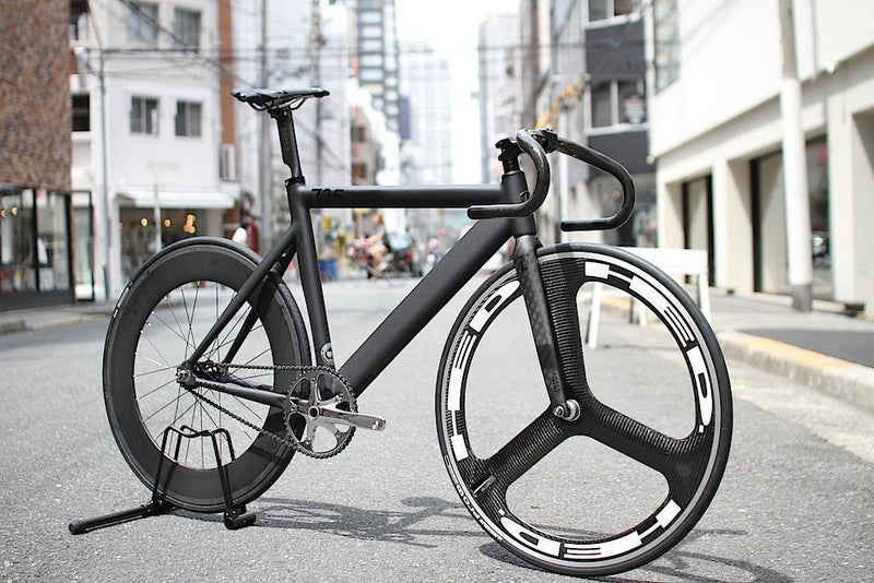 LEADER BIKE 735 MATT BLACK SHRED x HED CUSTOM