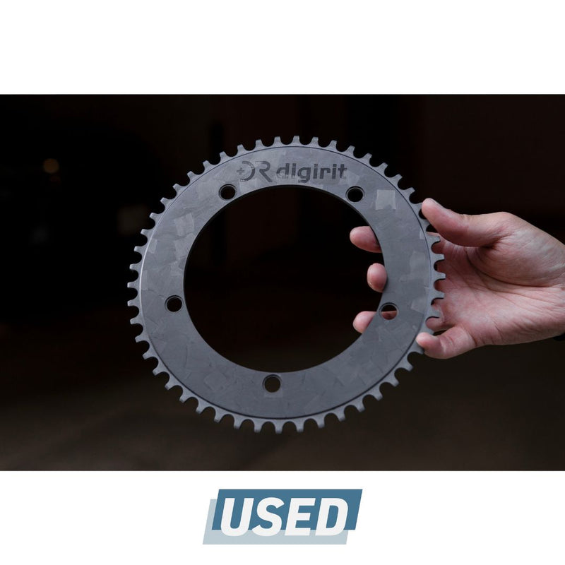 DIGIRIT CARBON CHAINRING (Marble / 49T)【USED】