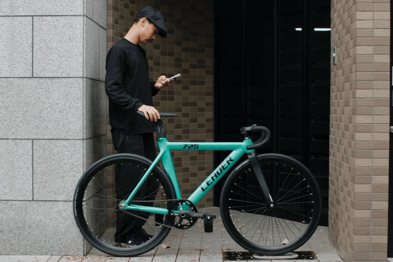 【最終SALE】LEADER 725 ピストバイク カーボン マットブラック LEADER 725TR Complete Bike