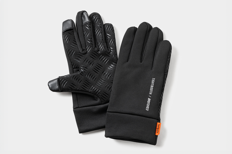 小物 TIGHTBOOTH CHECKERPLATE LEATHERZIPWALLET TIGHTBOOTH × BROTURES CHECKER PLATE GLOVES