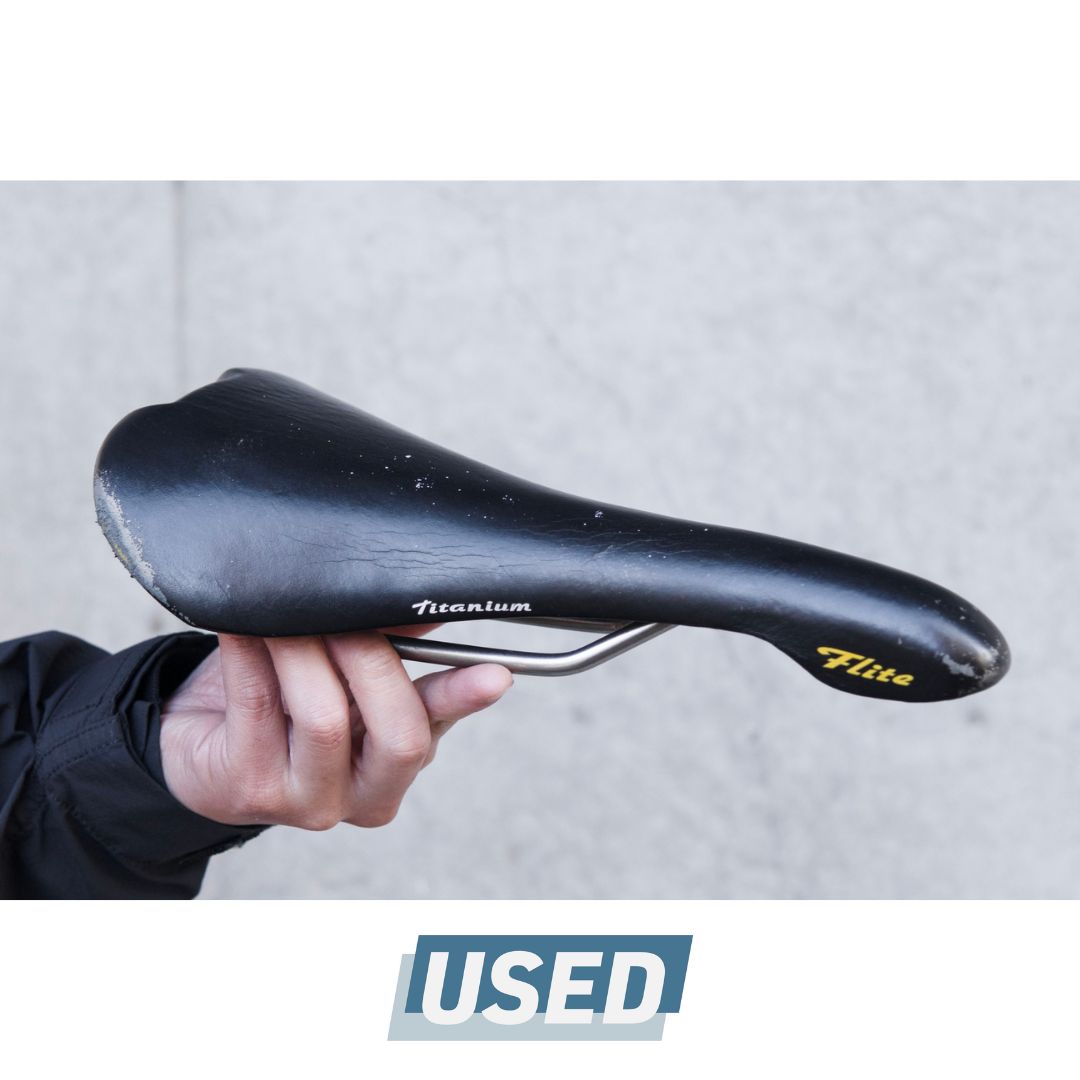 Selle italia flite 1990 Titanium ブラック 中古 Selle Italia Flite 1990 Classic Titanium Rails Bicycle Saddle