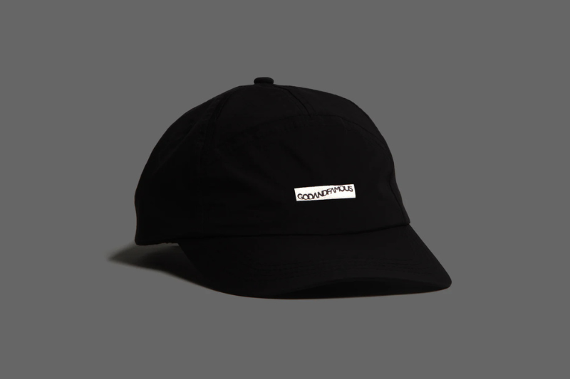 GODANDFAMOUS Offset 7-Panel Nylon Hat