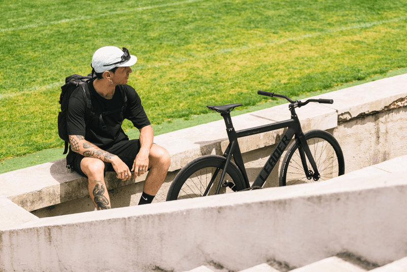 LEADER BIKE 735TR ピストバイク ブラック Lサイズ LEADER 735TR Complete Bike