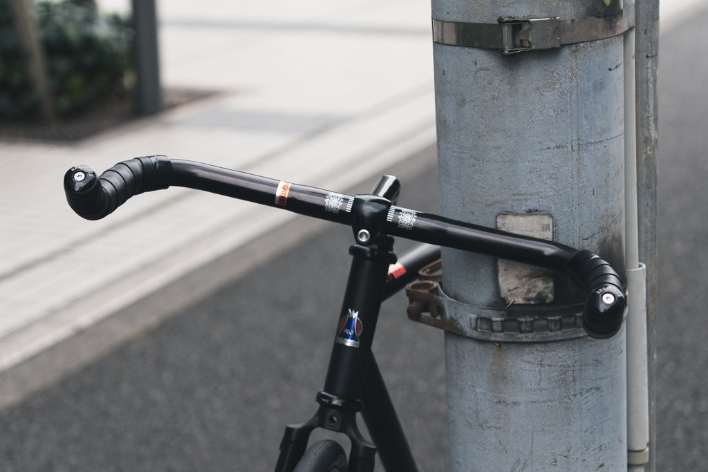 ブルホーンバー　ギドネットレバー　ステム　まとめて　Nitto NITTOブルホーン ギドネットレバー付きの通販 by niconico｜ラクマ