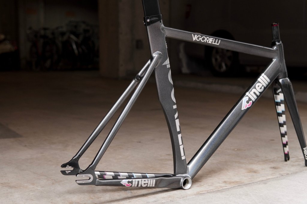 Cinelli Vigorelli フレーム　ジャンク CINELLI】VIGORELLI FRAME SET 80S NAZIONALE BLU（80'S
