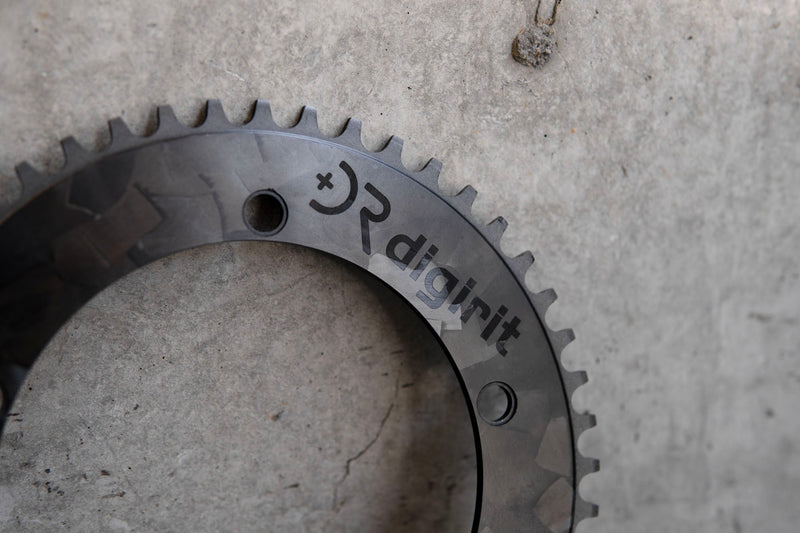 【USED】DIGIRIT CARBON CHAINRING (Marble / 49T)