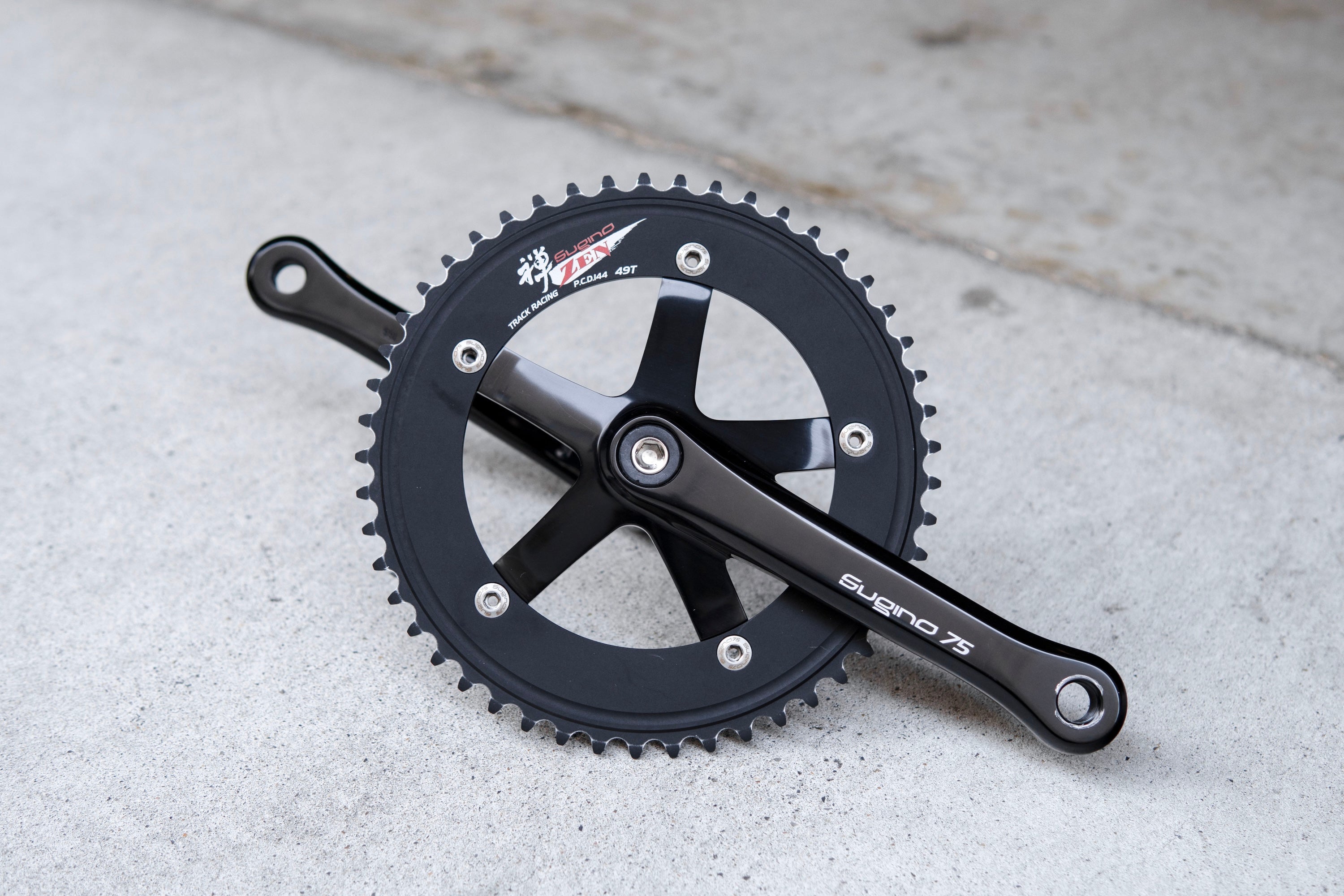 SUGINO SG75 CRANK with ZEN144 (49T)【USED】