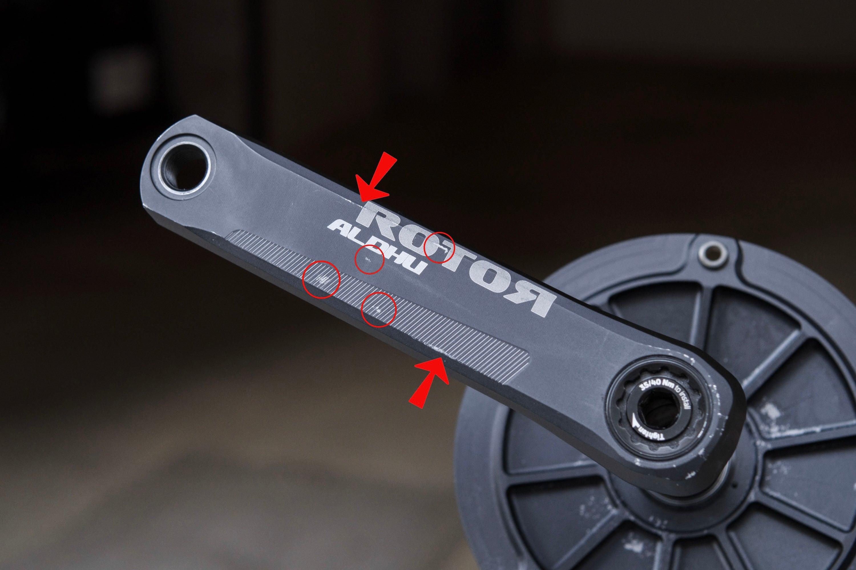 ROTOR ALDHU クランク+WISHBONE セラミックBBセット ROTOR ALDHU TRACK CRANK with WISH BONE BB 【USED】