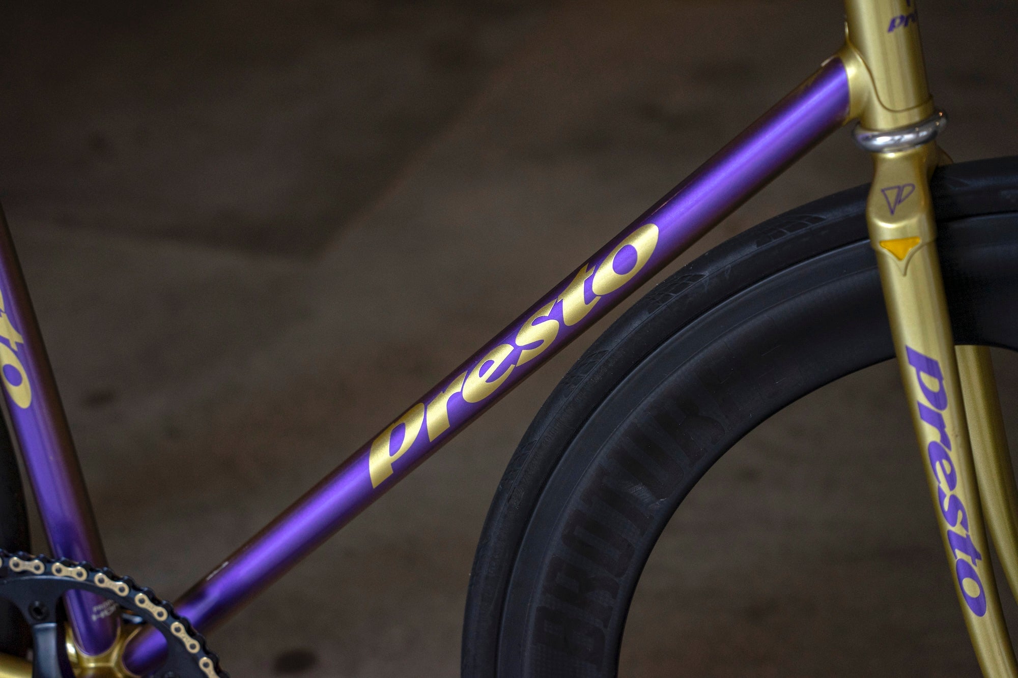 競輪 NJS フレーム prestoジャンク品 PRESTO NJS (PURPLE GOLD FADE / C-T505mm )【USED】