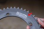 DIGIRIT CARBON CHAINRING (Marble / 49T)【USED】
