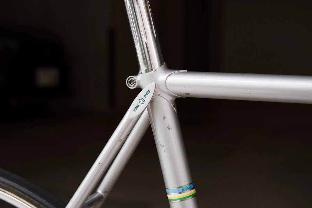 激レア KingSpeed 王冠ヘッドバッチ ピストフレーム NJS 希少サイズ 激レア KingSpeed 王冠ヘッドバッチ ピストフレーム NJS 希少