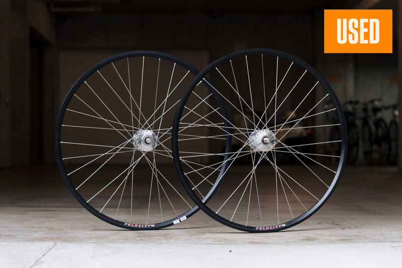 【USED】VELOCITY A23 NON-MSW × PHILWOOD HIGH FLANGE TRACK HUB Custom Wheel (F/R Set)