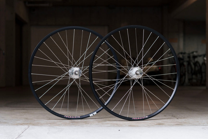 【USED】VELOCITY A23 NON-MSW × PHILWOOD HIGH FLANGE TRACK HUB Custom Wheel (F/R Set)