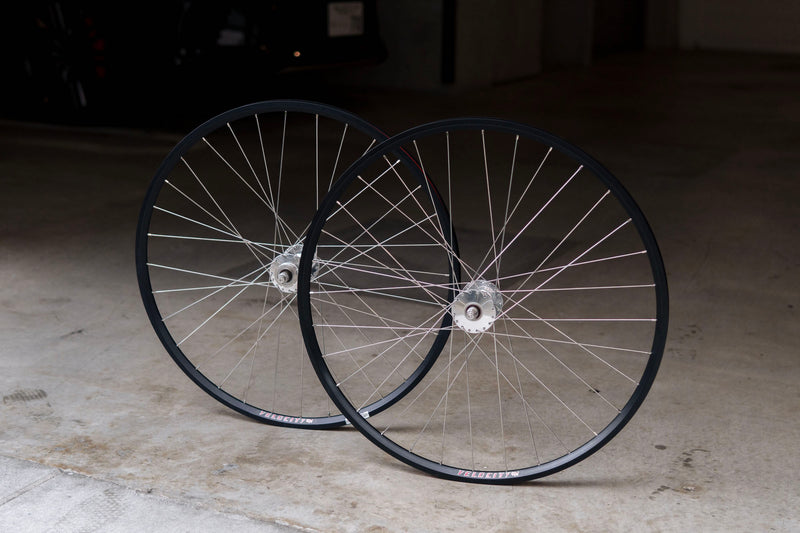 【USED】VELOCITY A23 NON-MSW × PHILWOOD HIGH FLANGE TRACK HUB Custom Wheel (F/R Set)