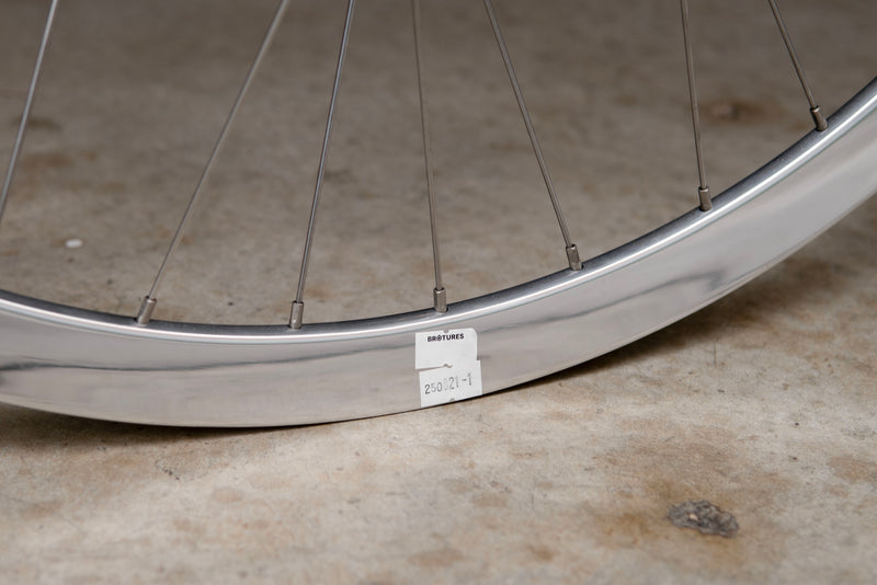 H PLUS SON SV-30 (CHROME) × DURA-ACE TRACK HUB Custom Wheel F/R Set 【USED】