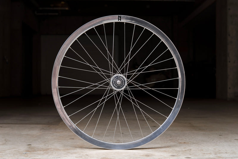 H PLUS SON SV-30 (CHROME) × DURA-ACE TRACK HUB Custom Wheel F/R Set 【USED】