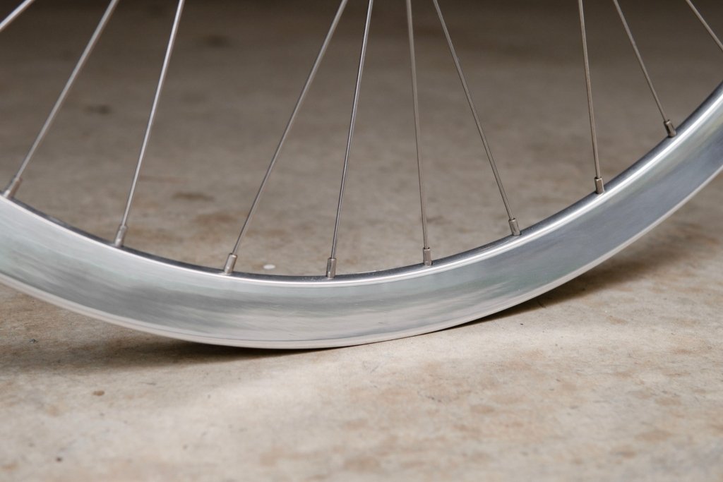 H PLUS SON SV-30 (CHROME) × DURA-ACE TRACK HUB Custom Wheel F/R