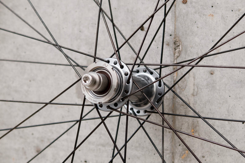 BROTURES F35 × PHILWOOD LOW FLANGE TRACK HUB Custom Wheel F/R Set【USED】