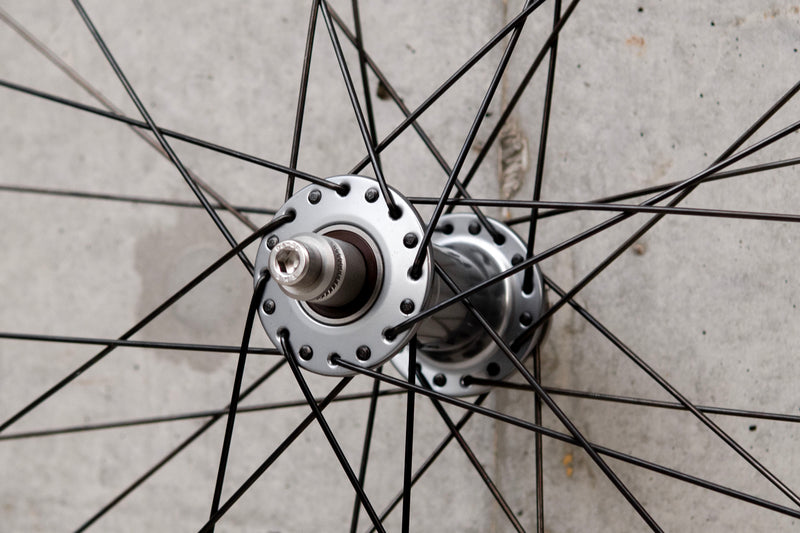 BROTURES F35 × PHILWOOD LOW FLANGE TRACK HUB Custom Wheel F/R Set【USED】