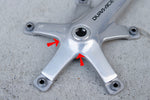 SHIMANO DURA-ACE FC-7710  (オクタリンク) チェーンリング・BBセット【USED】