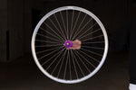 H PLUS SON AT-25 (Polish) × PHILWOOD LOW FLANGE TRACK HUB(Purple) Custom Wheel (Front)【USED】