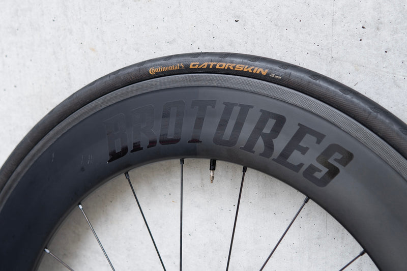 USED BROTURES SHRED88 CARBON RIM × BROTURES TRIPLE THREAT HUB Custom Wheel (F/R Set)【USED】
