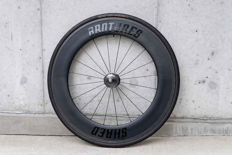 USED BROTURES SHRED88 CARBON RIM × BROTURES TRIPLE THREAT HUB Custom Wheel (F/R Set)【USED】