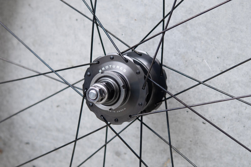 USED BROTURES SHRED88 CARBON RIM × BROTURES TRIPLE THREAT HUB Custom Wheel (F/R Set)【USED】