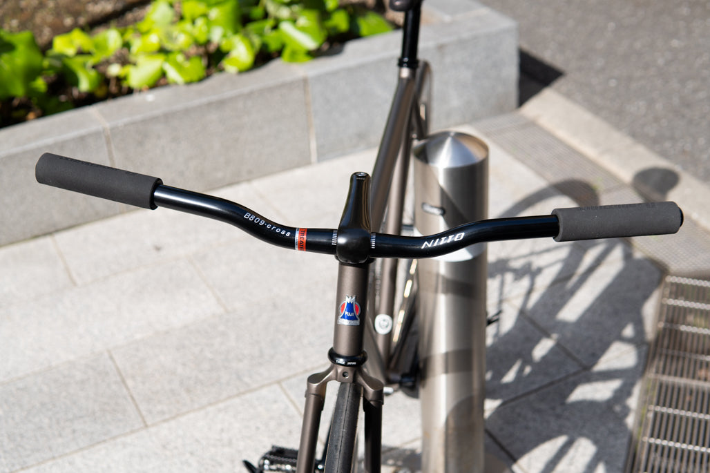 NITTO B809-cross アルミハンドルバー 黒 NITTO* b809 cross riser bar (black) - BLUE LUG GLOBAL ONLINE