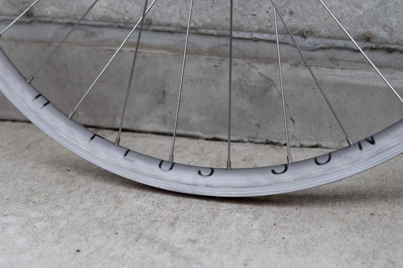H PLUS SON AT-25 (HLH) × PHILWOOD LOW FLANGE TRACK HUB (GUNMETAL) Custom Wheel (F/R Set)【USED】