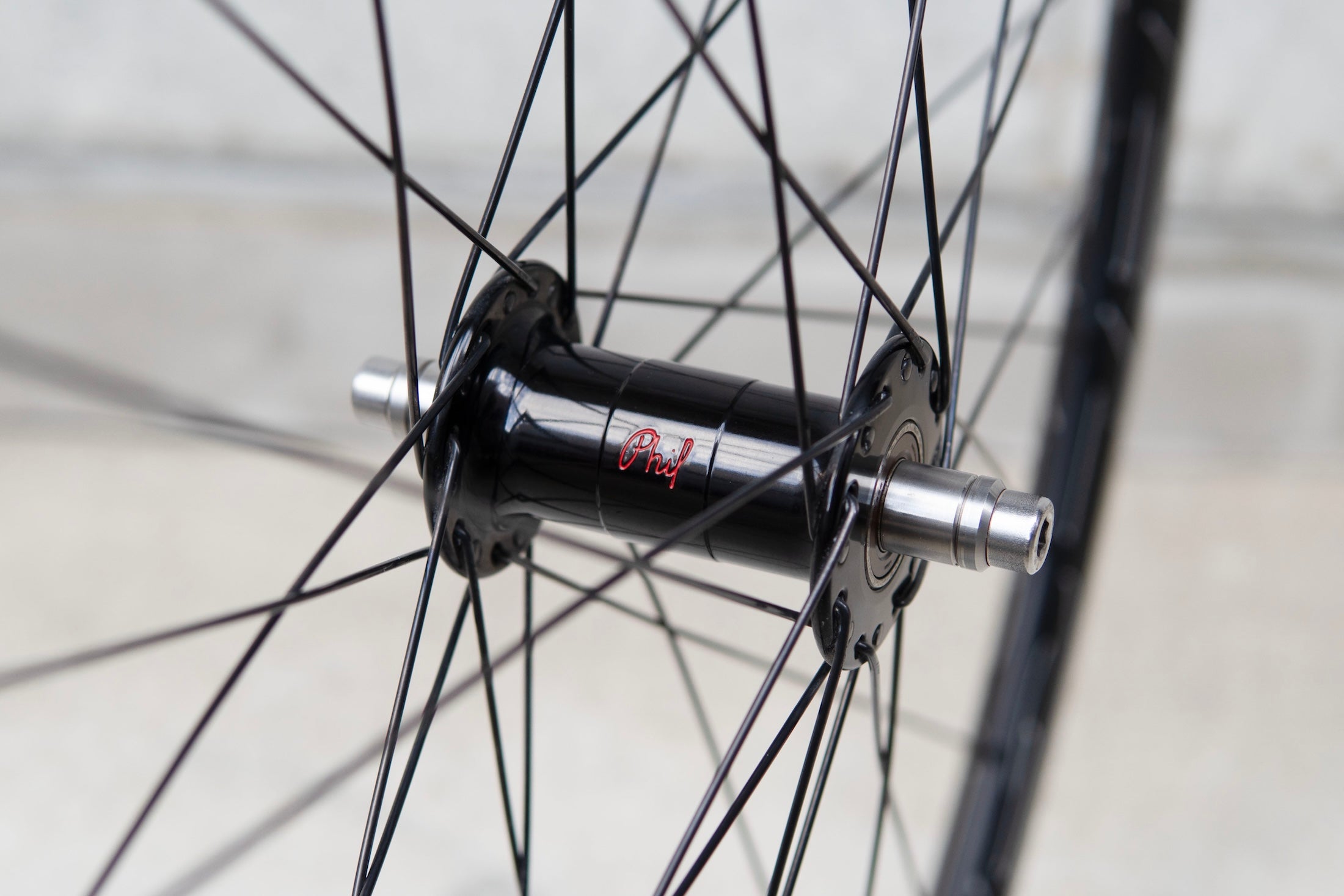 HED. Belgium Rim × PHILWOOD LOW FLANGE TRACK HUB Custom Wheel F/R