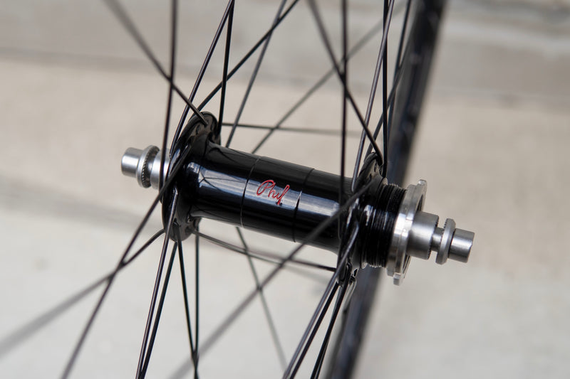 HED. Belgium Rim × PHILWOOD LOW FLANGE TRACK HUB Custom Wheel F/R Set【USED】