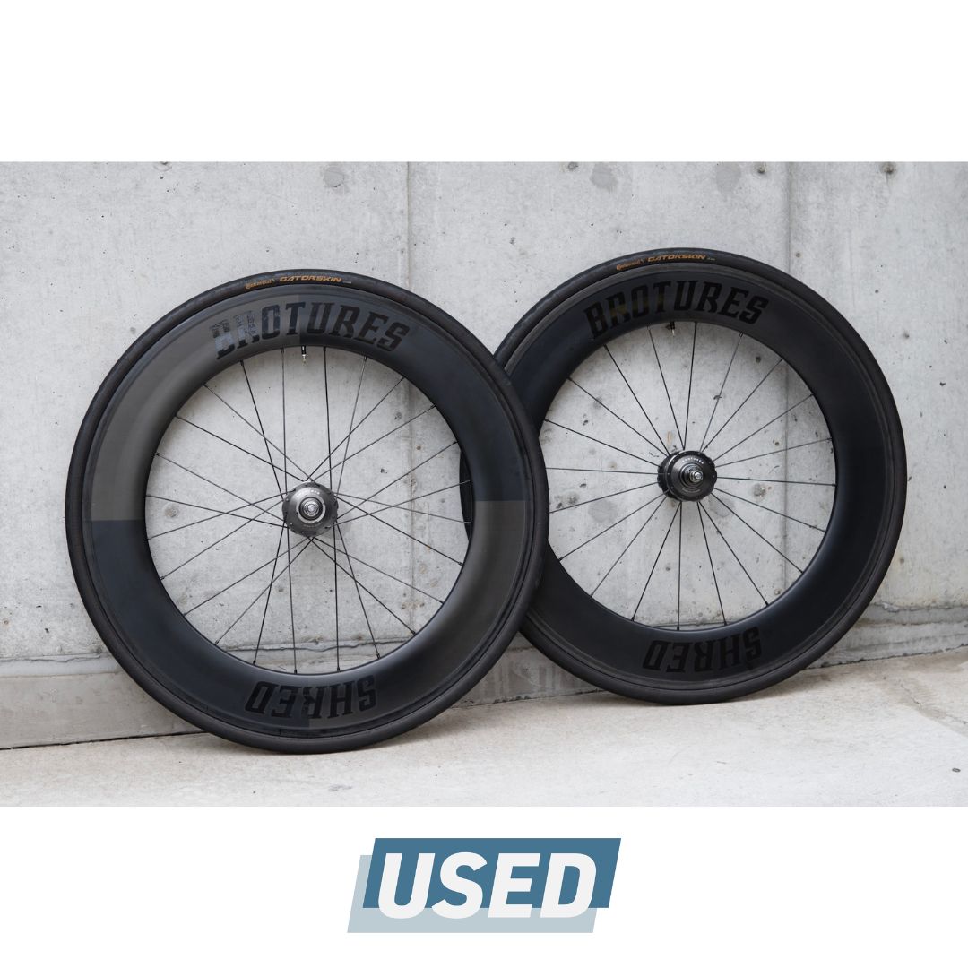 BROTURES SHRED 88 カーボンホイール USED BROTURES SHRED88 CARBON RIM × BROTURES TRIPLE THREAT HUB Custom W