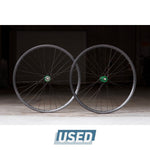 H PLUS SON AT-25(HLH) × PHILWOOD LOW FLANGE TRACK HUB (GREEN) Custom Wheel  F/R Set 【USED】