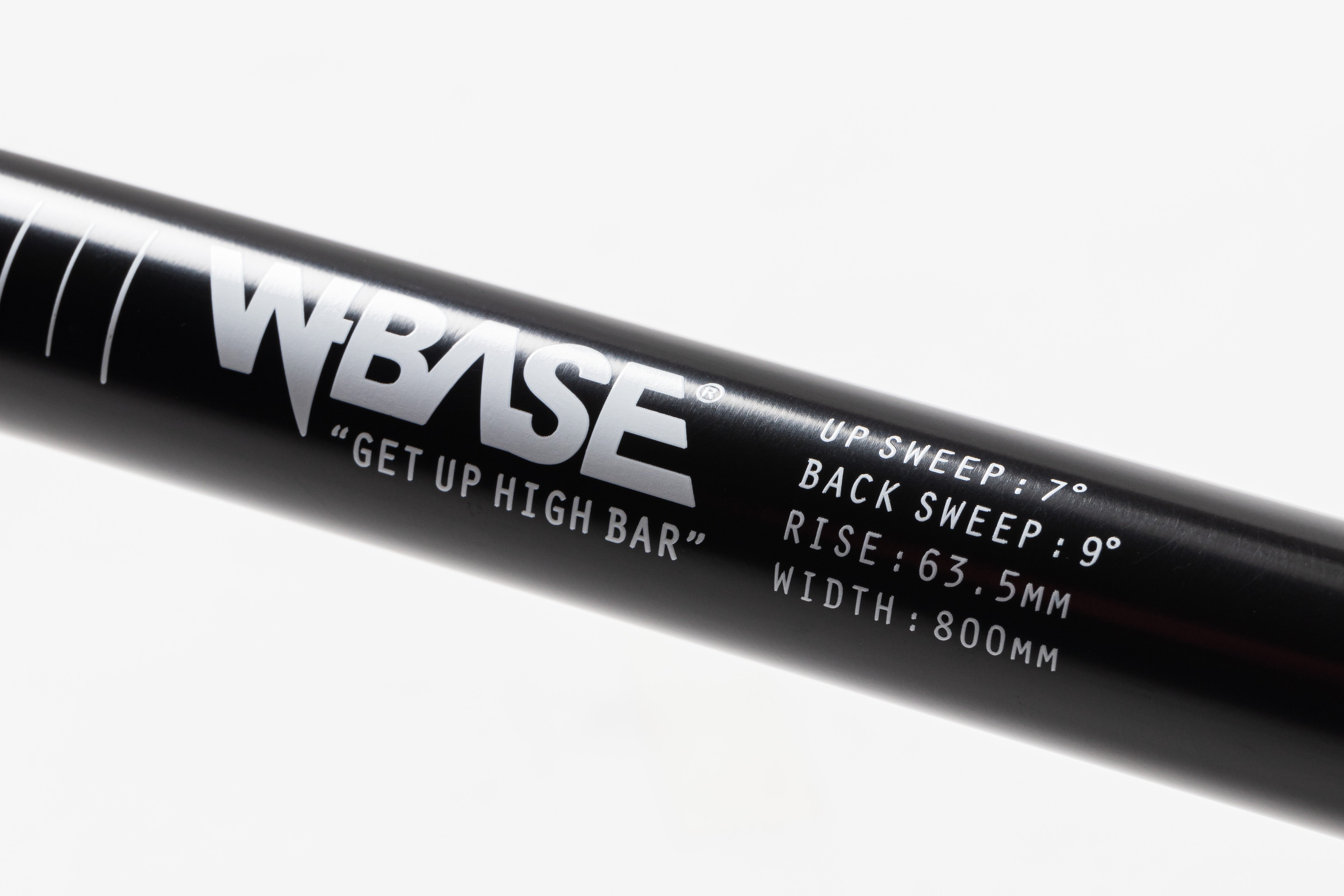 パーツ W-BASE - GET UP HIGH BAR - BLACK W-BASE GET UP HIGH BAR